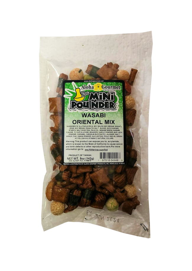 Aloha Gourmet Da Mini Pounder Wasabi Oriental Mix 5oz