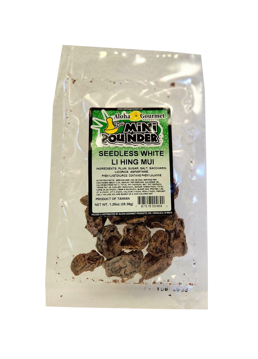 Aloha Gourmet Da Mini Pounder Super Sweet Li Hing Mui 2.25oz Hawaii