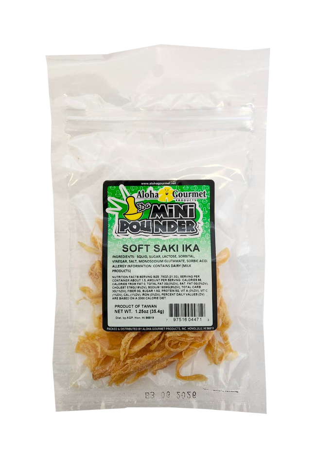 Aloha Gourmet Da Mini Pounder Soft Saki Ika 1.25oz