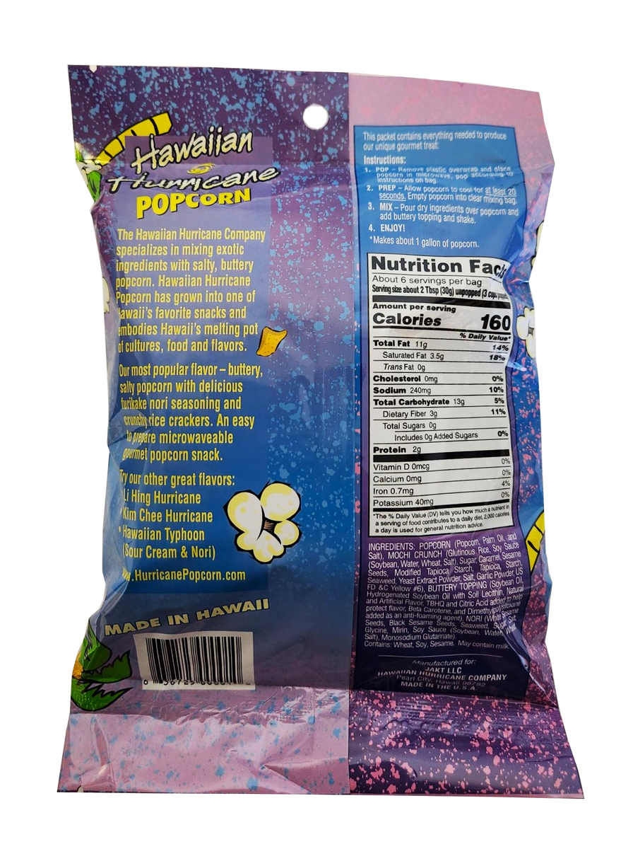 Hawaiian Hurricane Company Hawaiian Hurricane Microwave Popcorn