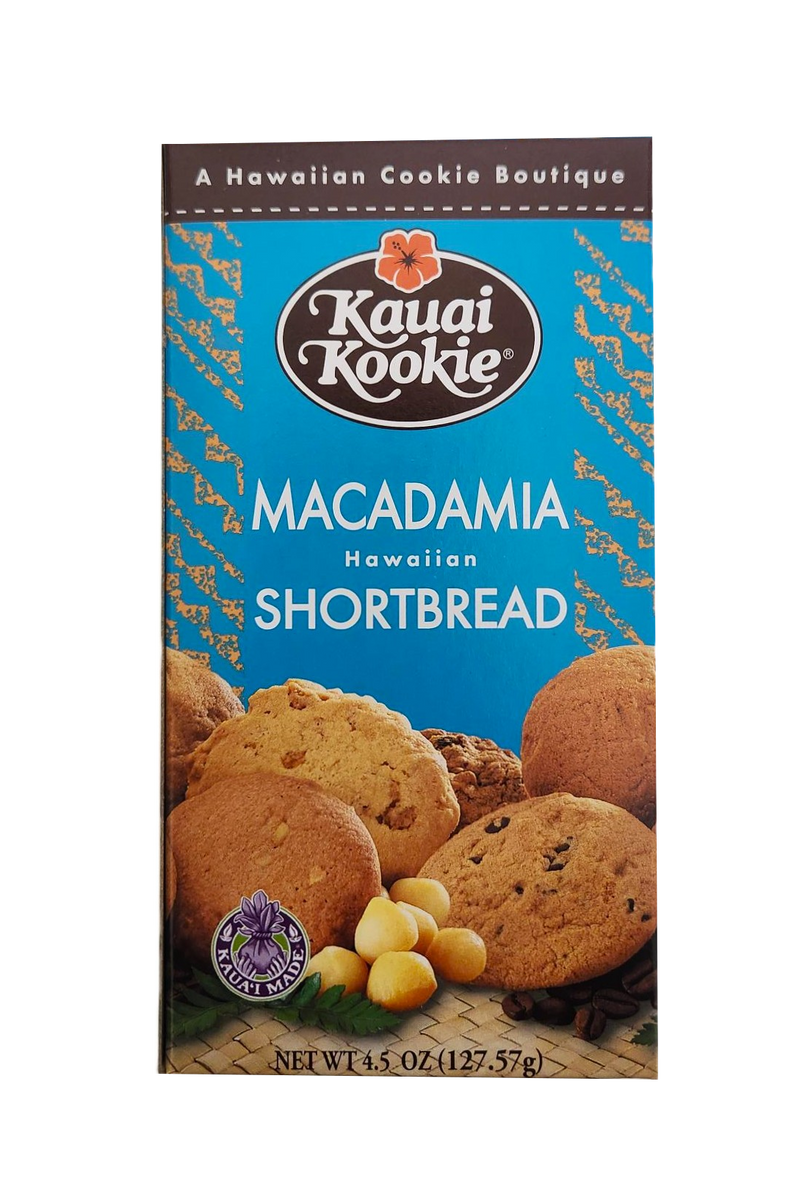 Kauai Kookie Macadamia Nut Shortbread Cookies 4.5 oz– Hawaii Food