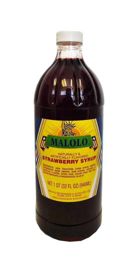 Malolo Syrup - Strawberry 32 oz