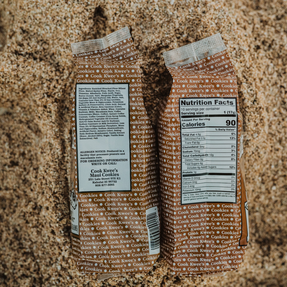 CookKwees Maui Cookies Coffee Macadamia Nut 6oz.– Hawaii Food To You