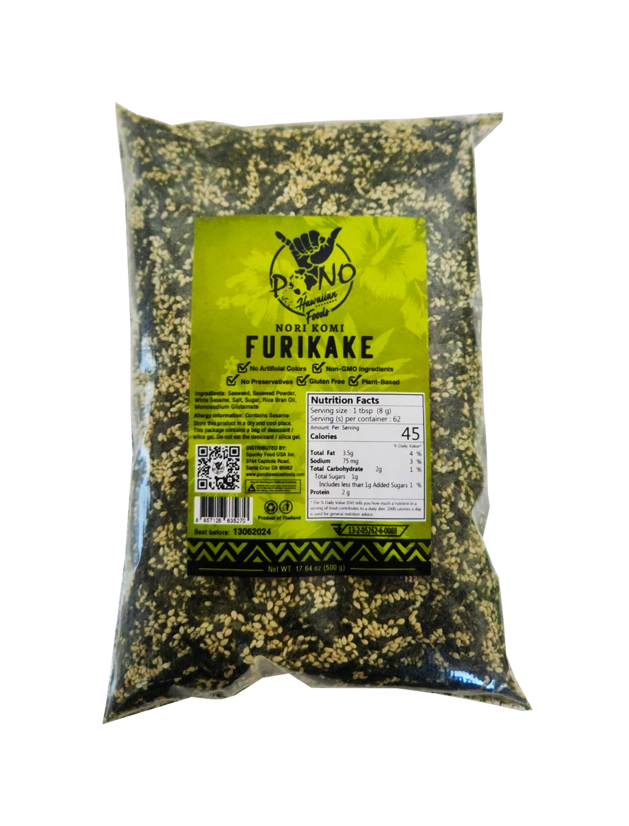 Pono Hawaiian Foods Nori Komi Furikake Food Service 1.1lb– Hawaii