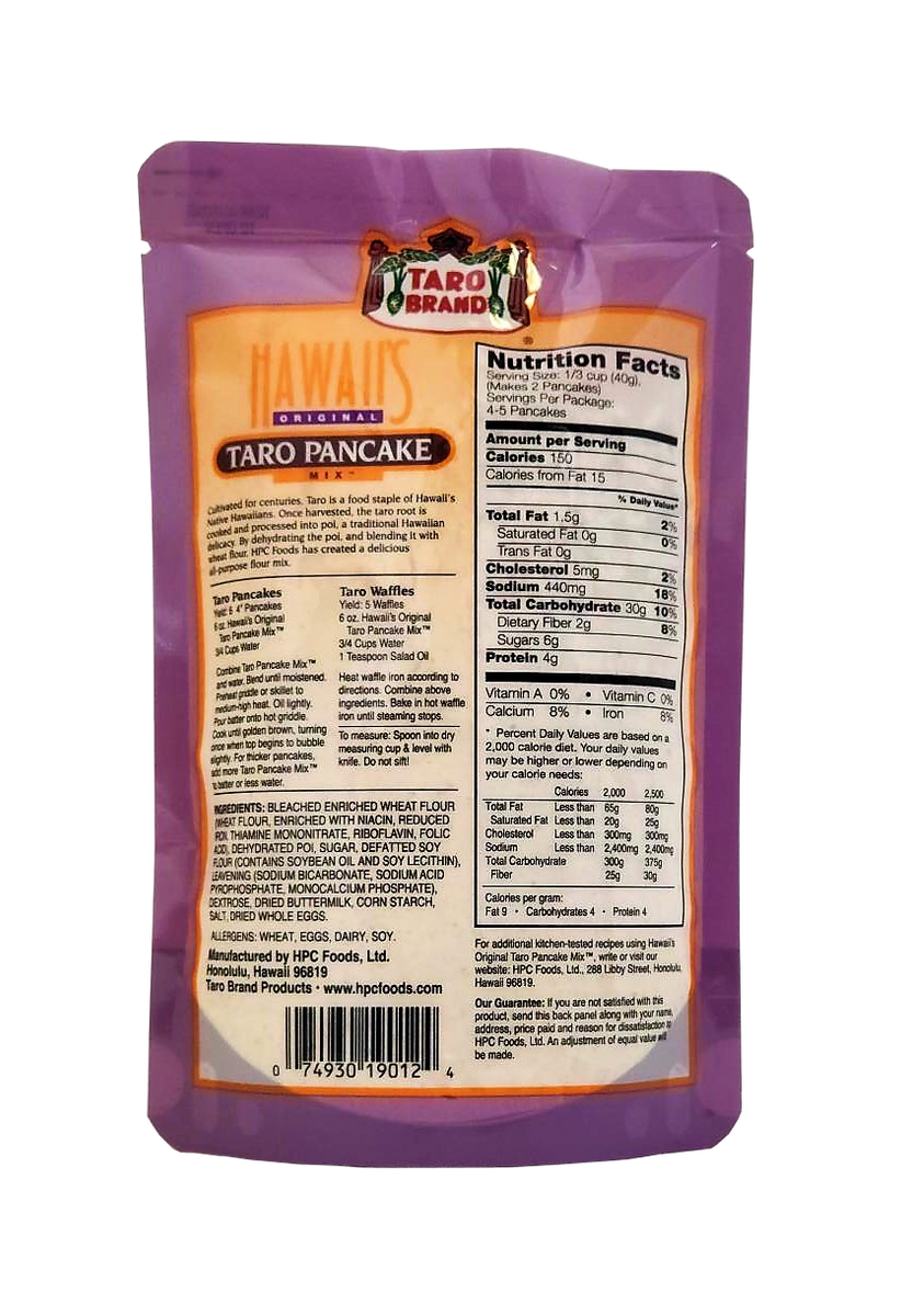 Taro Brand Hawaii's Original Taro Pancake Mix 6oz– Hawaii Food To You