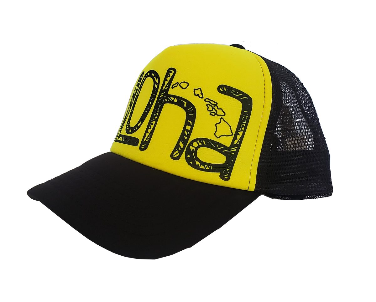 NWT Aloha Collection foam trucker hat collab Waahia Kuuipo Aloha Foam Trucker Hat With Embroidery - Hibiscus Flower  main image 3