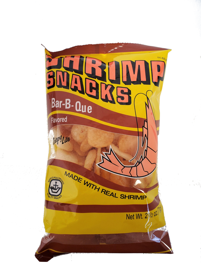 Marco Polo Brand Shrimp Chips Bar-B-Que 2.5oz.