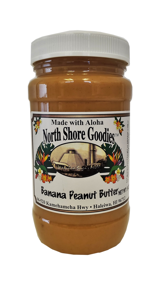 North Shore Goodies Banana Peanut Butter 8 oz Hawaii Food To You