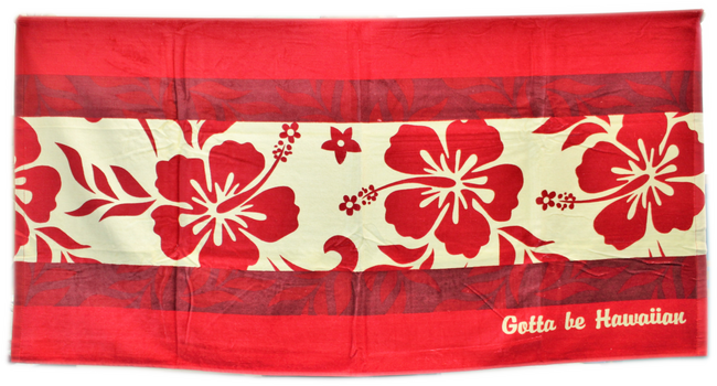 Beach Towel- Hibiscus 30" x 60"