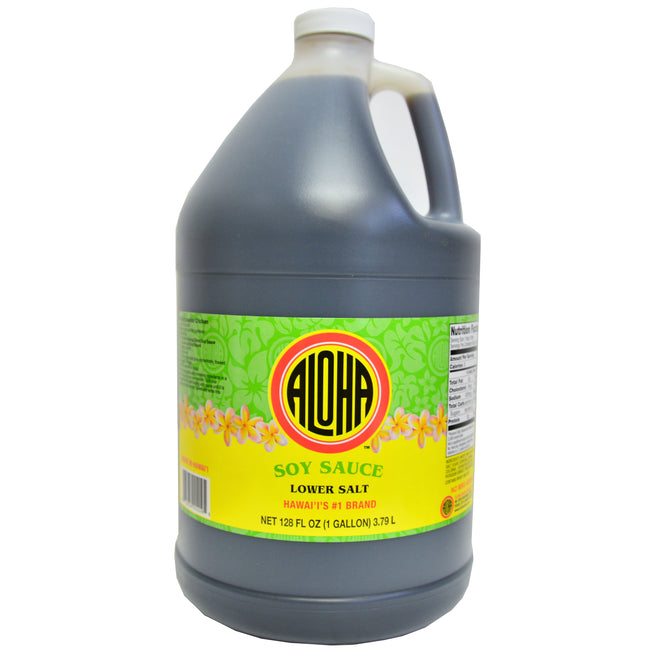 Aloha Soy Sauce Lower Salt Gallon (128 fl oz)
