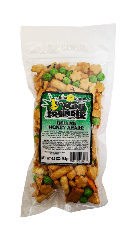 Aloha Gourmet Da Mini Pounder Deluxe Honey Arare 6.5oz