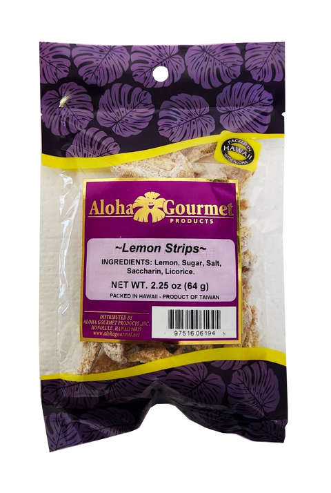 Aloha Gourmet Lemon Strips 2.25 oz