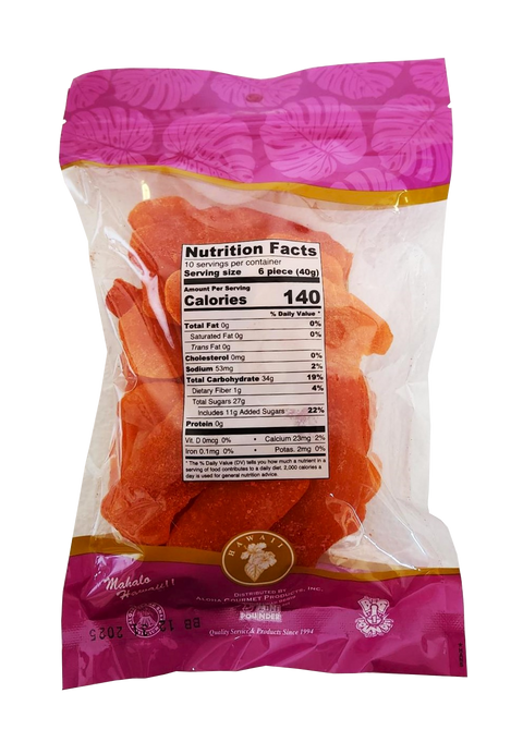 Aloha Gourmet Li Hing Mango Slices 14oz. (NOT FOR SALE TO CALIFORNIA)