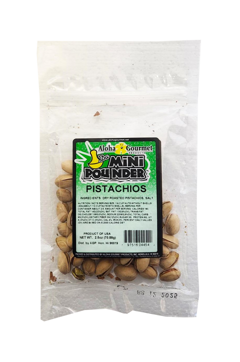 Aloha Gourmet Da Mini Pounder Pistachio 2.25oz
