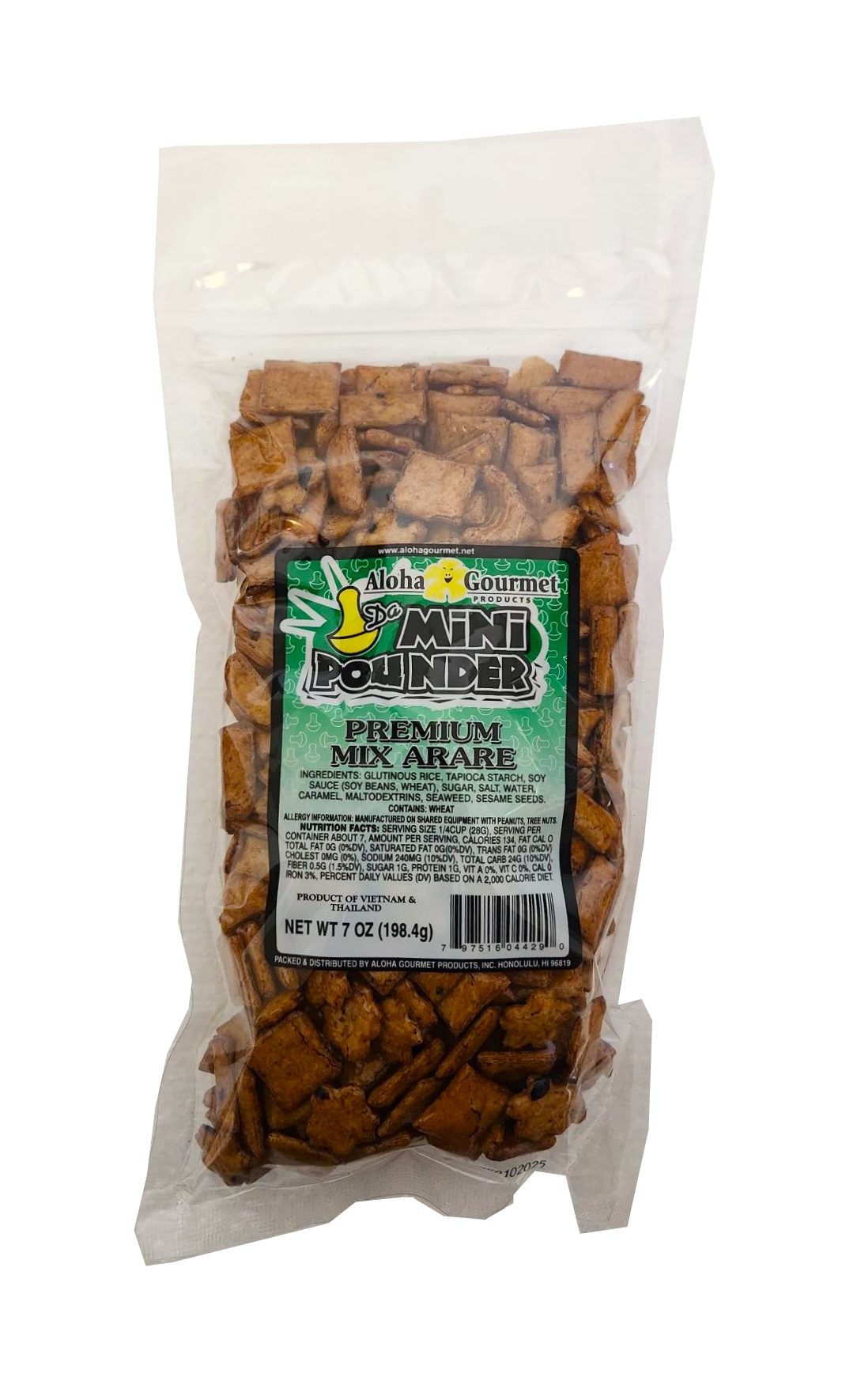 Aloha Gourmet Da Mini Pounder Premium Mix Arare 7oz– Hawaii Food