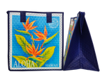 Tropical Paper Garden Hawaiian Hot/Cold Reusable Medium Bag - ALOHA SEAL BLUE MED