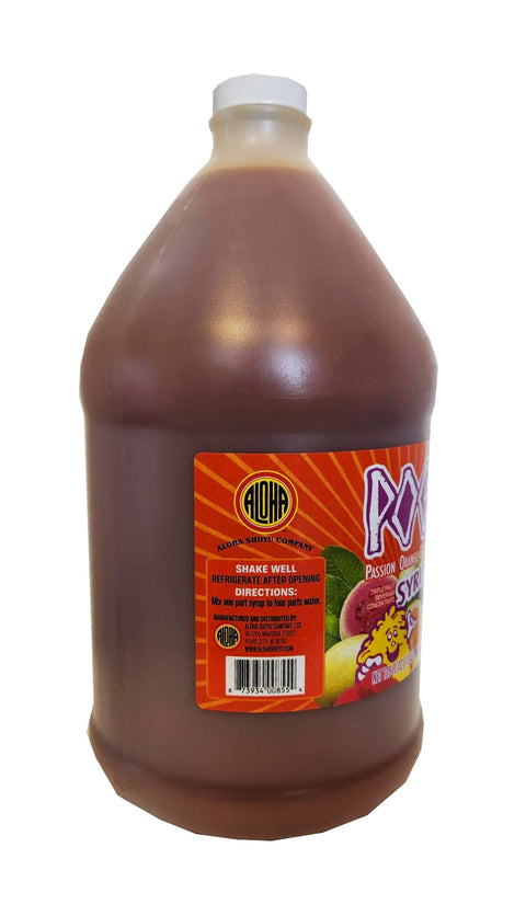 Aloha Shoyu POG (Passion, Orange, Guava) Concentrate Syrup 1 Gallon