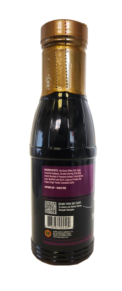 Aloha Spicy Gluten-Free Hawaiian Teriyaki Sauce 12oz