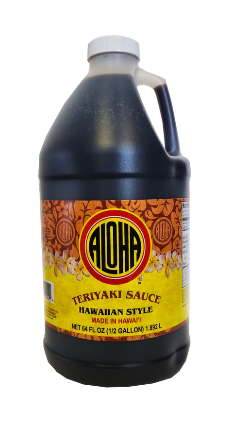 Aloha Hawaiian Style Teriyaki Sauce 64 oz (1/2 Gallon)