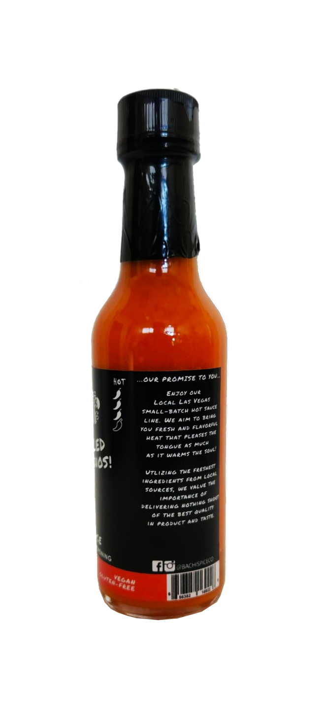 Bachi Spice Co. Frazzled  Fresnos Hot Sauce 5oz