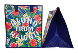 Tropical Paper Garden Hawaiian Hot/Cold Insulated Large Bag - BADGE NAVY LRG