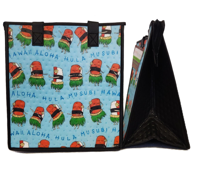 Tropical Paper Garden Hawaiian Hot/Cold Reusable Medium Bag - BOOGIE BLUE MED