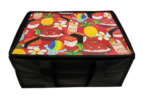 Tropical Paper Garden Hot/Cold Reusable Large Casserole Bag - COLLAB RED