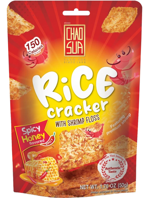 Chao Sua Rice Cracker with Shrimp Floss - Spicy Honey 1.76oz.