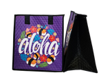 Tropical Paper Garden Hawaiian Hot/Cold Reusable Medium Bag - CIRCLE OF LIFE PURPLE