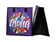Tropical Paper Garden Hawaiian Hot/Cold Reusable Medium Bag - CIRCLE OF LIFE PURPLE