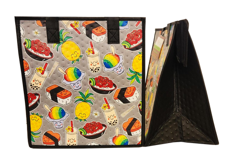 Tropical Paper Garden Hawaiian Hot/Cold Reusable Medium Bag - DECAL GREY MED