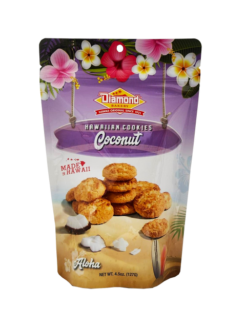 Diamond Bakery Hawaiian Cookies Coconut 4.5 oz