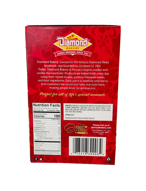 Diamond Bakery Soda Crackers Unsalted Tops 30oz
