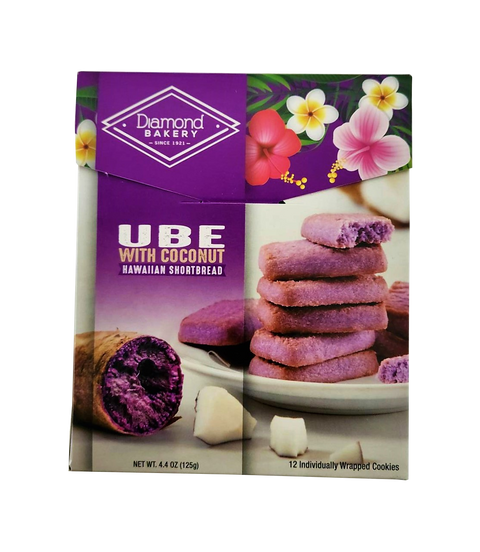 Diamond Bakery Hawaiian Shortbread Cookies 4.4 oz. - Ube with Coconut