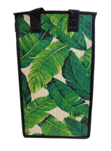 Tropical Paper Garden Reusable Hot/Cold Double Wine Bag- KALAKAUA CREAM