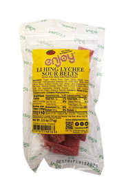 Enjoy Li Hing Lychee Sour Belts 2.5oz