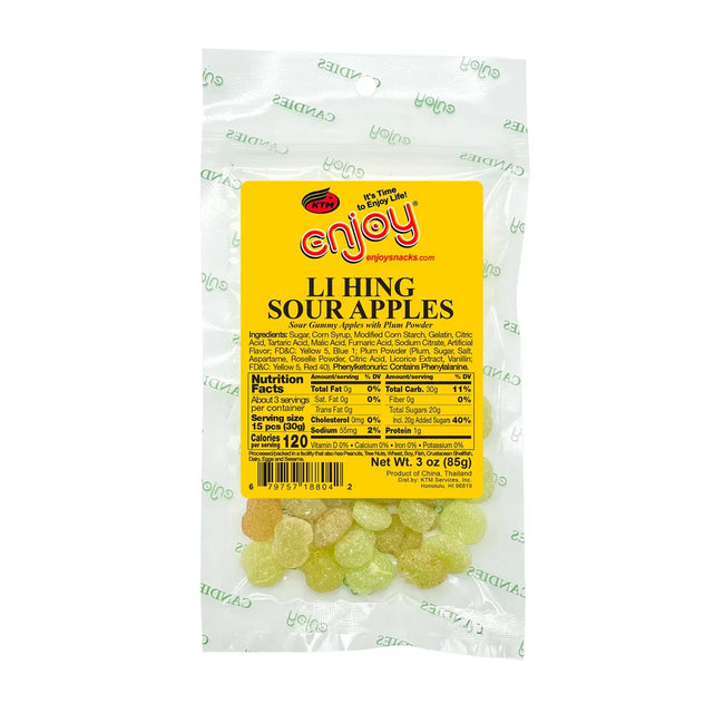 Enjoy Li Hing Sour Apples 3oz