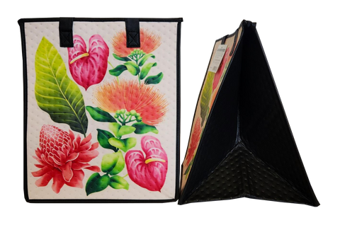 Tropical Paper Garden Hawaiian Hot/Cold Insulated Large Bag - FABLED CREAM LRG