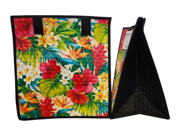 Tropical Paper Garden Hawaiian Hot/Cold Reusable Medium Bag - GEMSTONE CREAM MED