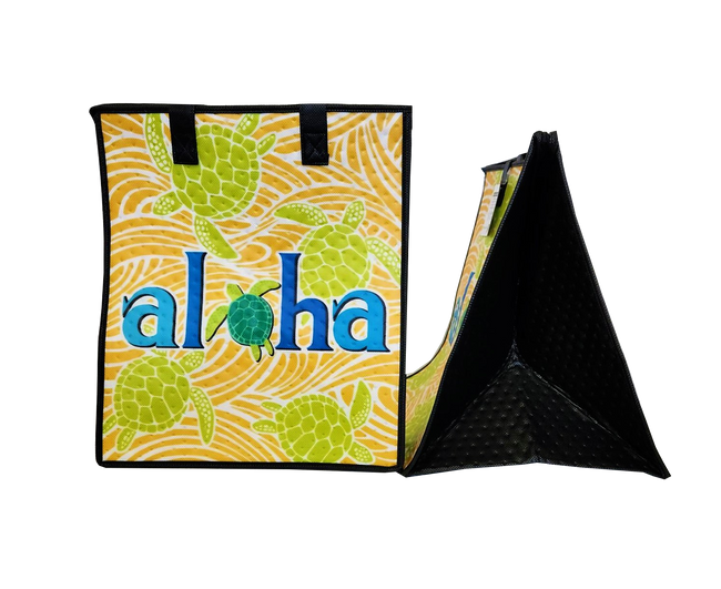 Tropical Paper Garden Hawaiian Hot/Cold Insulated Large Bag - GLIDE LARGE YELLOW