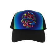 Hawaiian Headwear Circle Icon Island Chain Foam Trucker Hat