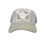 Hawaiian Headwear Hang Loose Kauai Foam Trucker Hat - Gray