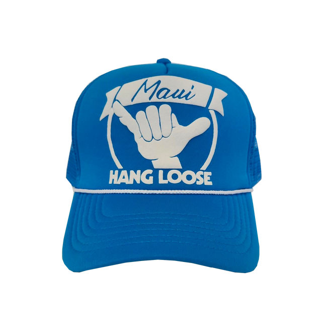 Hawaiian Headwear Hang Loose Maui Foam Trucker Hat - Lt. Blue
