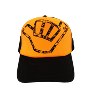 Hawaiian Headwear Neon Shaka Maui Foam Trucker Hat - Orange