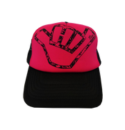 Hawaiian Headwear Neon Shaka Maui Foam Trucker Hat - Pink