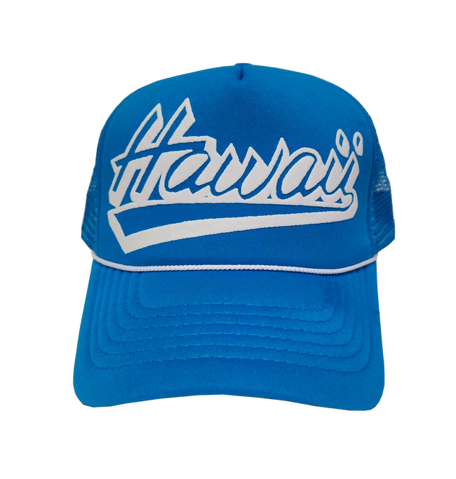 Hawaiian Headwear Shadow Hawaii Foam Trucker Hat - Lt. Blue