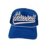 Hawaiian Headwear Shadow Hawaii Foam Trucker Hat - Royal Blue