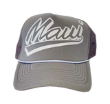 Hawaiian Headwear Shadow Maui Foam Trucker Hat - Gray