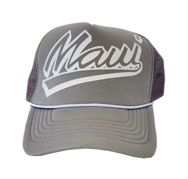 Hawaiian Headwear Shadow Maui Foam Trucker Hat - Gray