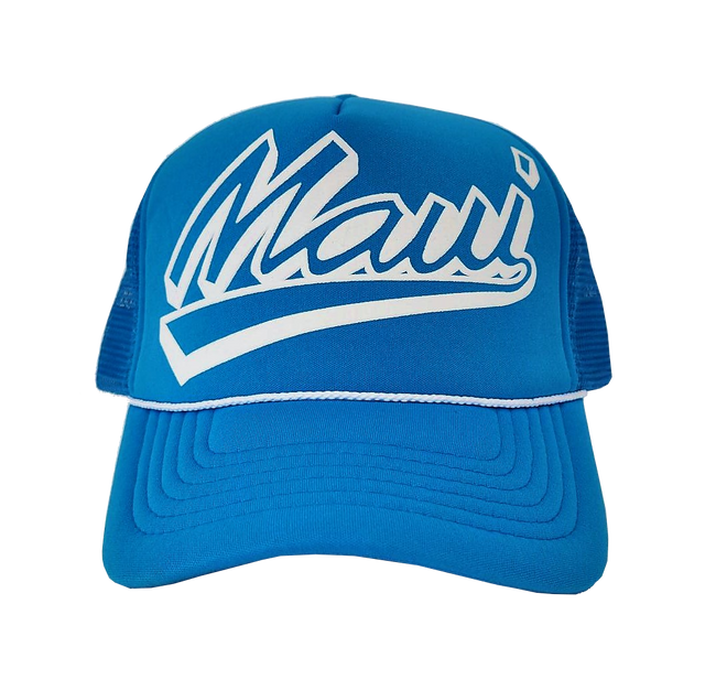 Hawaiian Headwear Shadow Maui Foam Trucker Hat Lt. Blue